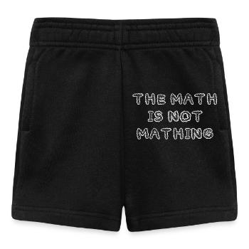 Les mathématiques ne sont pas drôles - Short Bébé - noir - Devant