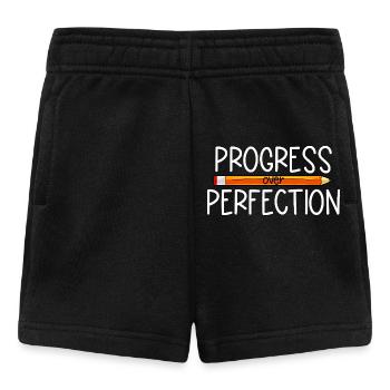 Le progrès plutôt que la perfection Retour à l’école Leh - Short Bébé - noir - Devant
