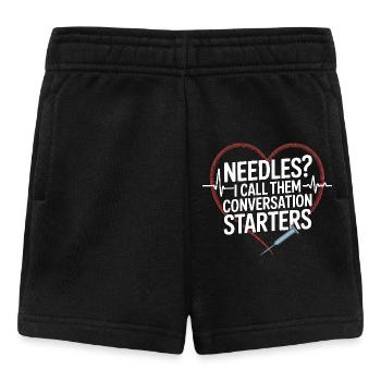 Dialysis Nurse Needles I Call Them Hospital Nurse - Baby Shorts - Schwarz - Vorne