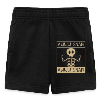 Arm Fracture Halloween Skeleton Bone Bone Fracture - Baby Shorts - black - Front