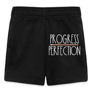 Le progrès plutôt que la perfection Retour à l’école Leh - Short Bébé - noir - Devant