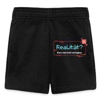 Realität? Kurz mal nicht verfügbar  - Baby Shorts - Schwarz - Vorne