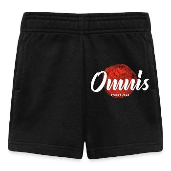 Omnis Streetwear Logo Cercle Rouge - Short Bébé - noir - Devant