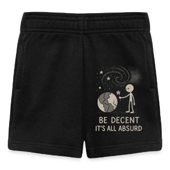 Ethischer Nihilismus, Existenzieller Humor, - Baby Shorts - Schwarz - Vorne