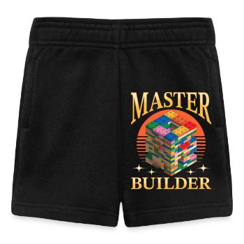 Building Blocks Kids Brick Builder - Baby Shorts - black - Front