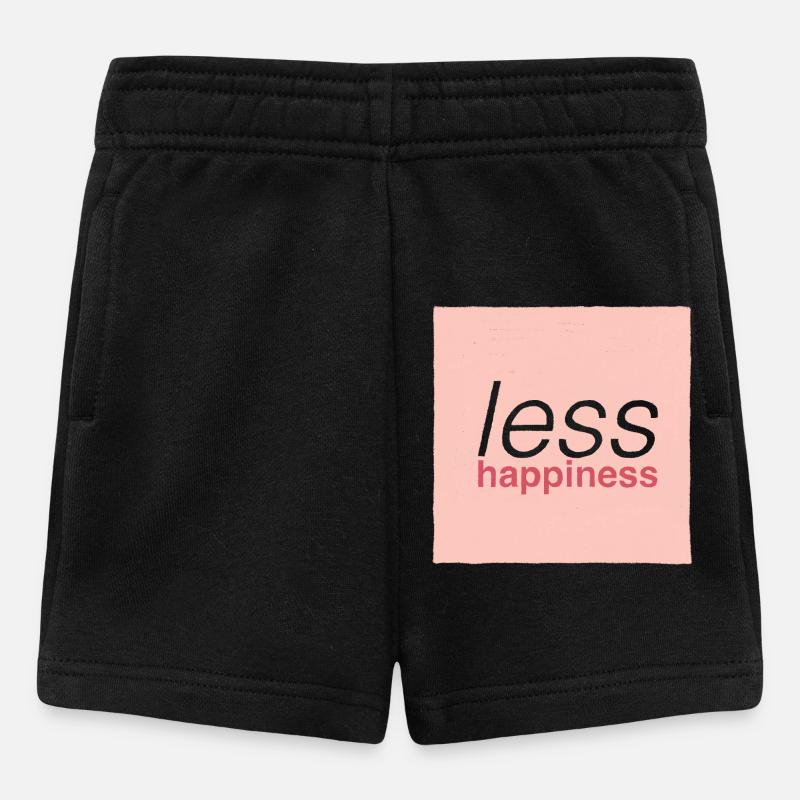 Weniger Glück - Baby Shorts - Schwarz