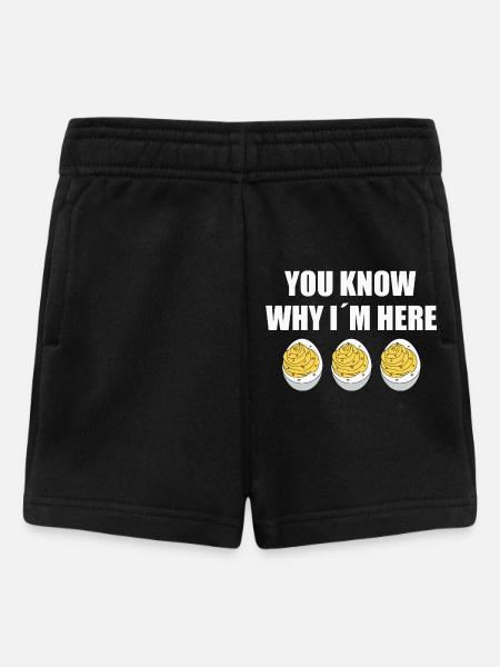 Gefüllte Eier - Baby Shorts - Schwarz