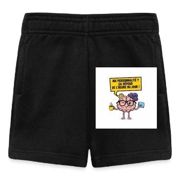 Persönlichkeit je nach Tageszeit - Baby Shorts - Schwarz - Vorne