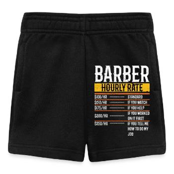 Barber Hourly Rate - Funny Barber Hairdresser - Baby Shorts - Schwarz - Vorne