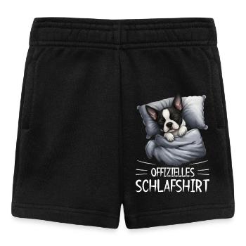 Chemise de nuit officielle Boston Terrier Chien - Short Bébé - noir - Devant