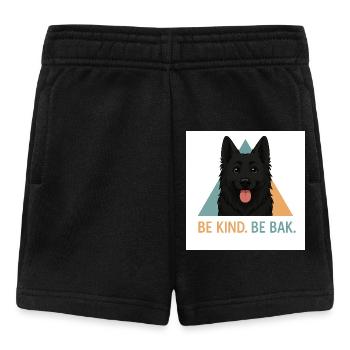 Be Kind Be Bak Dog Design - Baby Shorts - black - Front