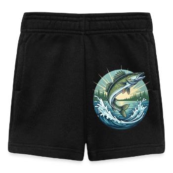 Jumping Zander - Baby Shorts - black - Front