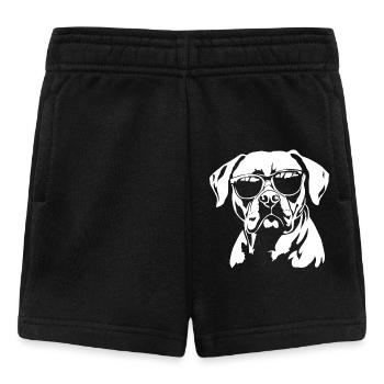 Boxer Hund Sonnenbrille - Baby Shorts - Schwarz - Vorne