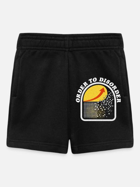 Order to Disorder, Gift for STEM Student, Engineer - Baby Shorts - black