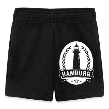 Leuchtturm Hamburg - Baby Shorts - Schwarz - Vorne