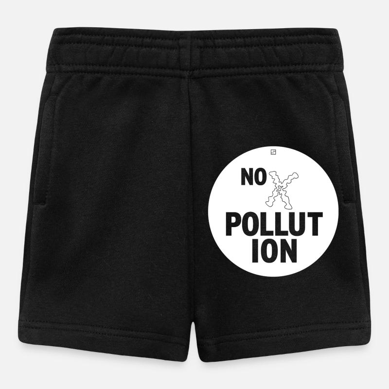 NO POLLUTION - Baby Shorts - black