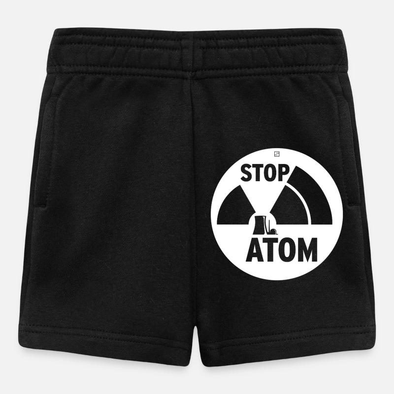 STOP ATOM - Baby Shorts - black