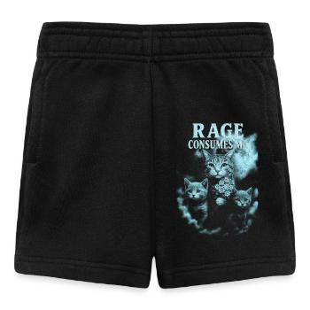Rage Verzehrt Mich Katzenkunst - Baby Shorts - Schwarz - Vorne