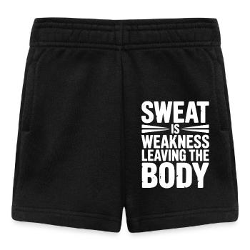 La transpiration est une faiblesse qui quitte le corps - Short Bébé - noir - Devant