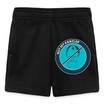 Not My Kanzler – Politische Satire - Baby Shorts - Schwarz - Vorne