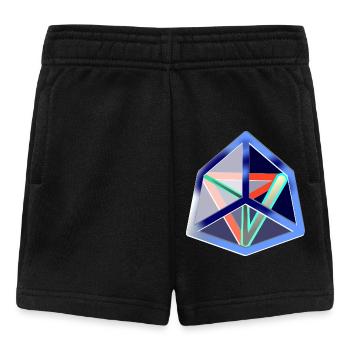 Geometric Move (Icy Cube) - Baby Shorts - black - Front