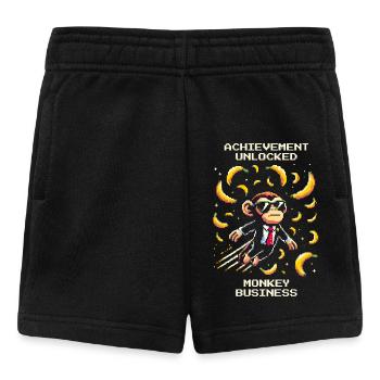 Erfolg frei: Monkey Business | Affen-Humor - Baby Shorts - Schwarz - Vorne