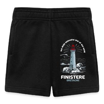 Finistère Beauté de la région BZH Bretagne - Short Bébé - noir - Devant