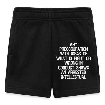 any preoccupation with ideas of what is right - Baby Shorts - black - Front