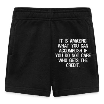 it is amazing what you can - Baby Shorts - Schwarz - Vorne