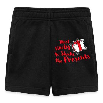 Le plus susceptible de secouer les cadeaux Noël Fun - Short Bébé - noir - Devant