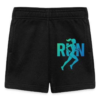 Schöne Sportlerin - Baby Shorts - Schwarz - Vorne