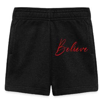 NEW -- Believe - All Things Are Possible! - Baby Shorts - black - Front