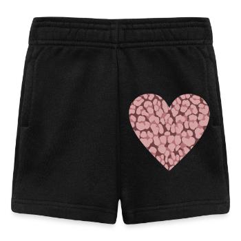 Leo Print Herbst Vibes - Baby Shorts - Schwarz - Vorne