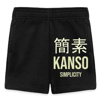 Kanji Simplicité Épurée - Short Bébé - noir - Devant