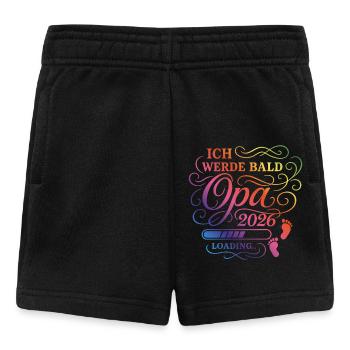 Ich werde bald Opa 2026 - Baby Shorts - Schwarz - Vorne