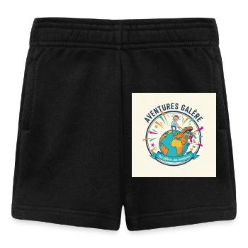Adventures Galley World in Aktion - Baby Shorts - Schwarz - Vorne