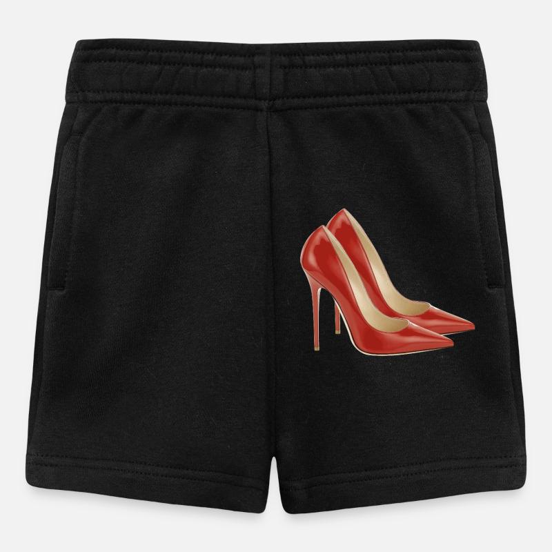 Pump it up - red pumps - Baby Shorts - black