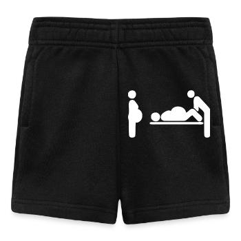 Des instants de naissance dans des silhouettes simples - Short Bébé - noir - Devant