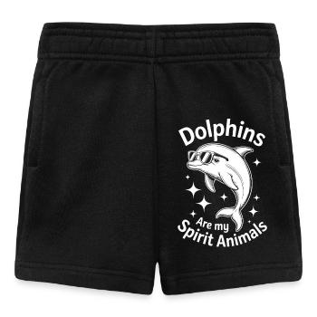 Dolphin Saying Dolphins Funny Dolphin Gift - Baby Shorts - black - Front