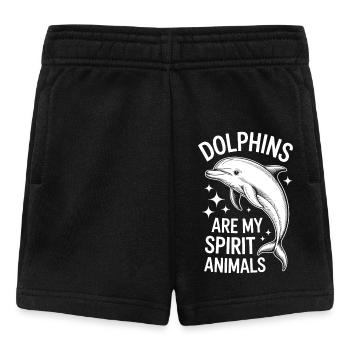 Dolphin Saying Dolphins Funny Dolphin Gift - Baby Shorts - black - Front
