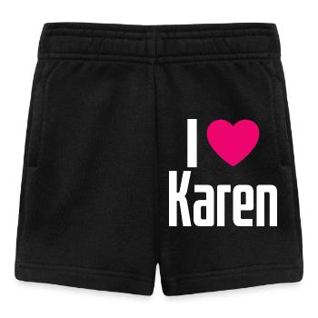 J’aime Karen Pink Heart J’aime Karen - Short Bébé - noir - Devant