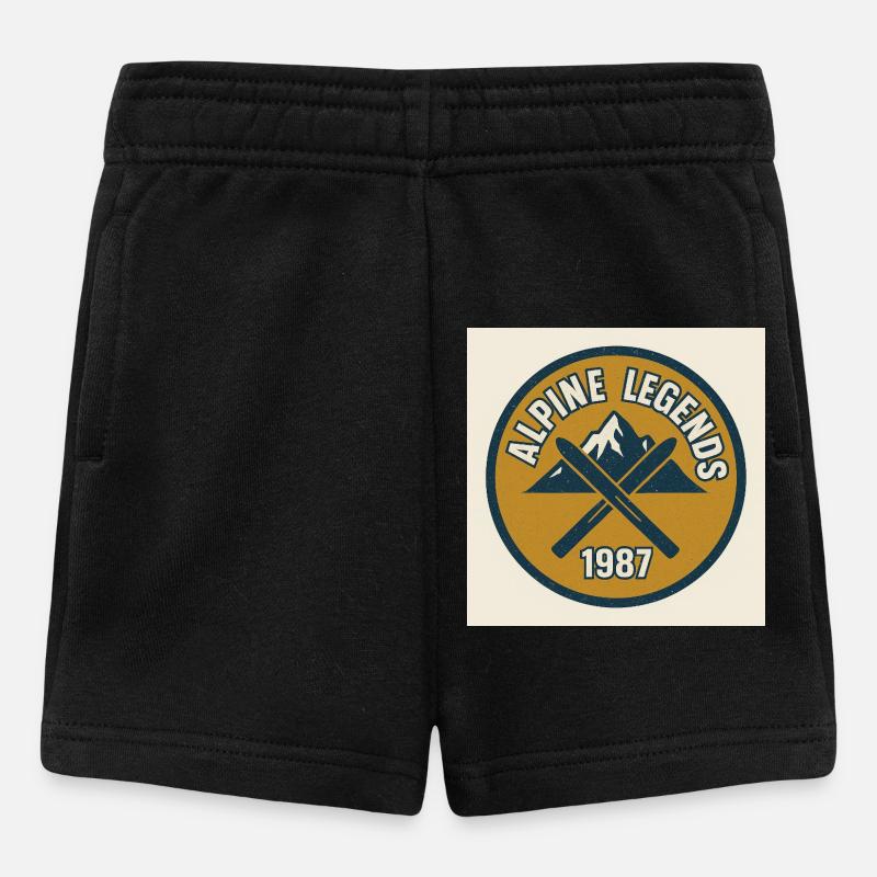Alpine Legends 1987 Emblem - Baby Shorts - Schwarz
