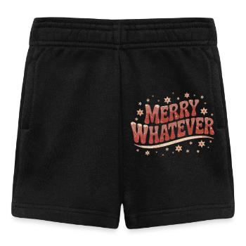 Funny Christmas motif Christmas grouch - Baby Shorts - black - Front