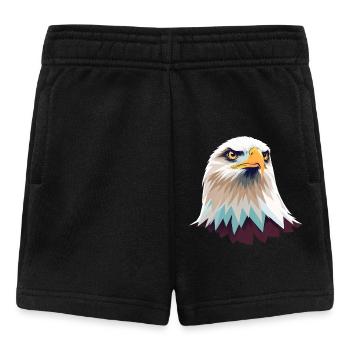 Geometrischer Adlerkopf Illustration - Baby Shorts - Schwarz - Vorne