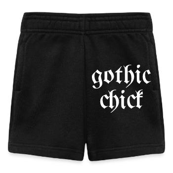 Gothique poussin Moderne goth police dire - Short Bébé - noir - Devant