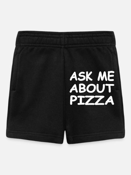 Pizza - Baby Shorts - Schwarz