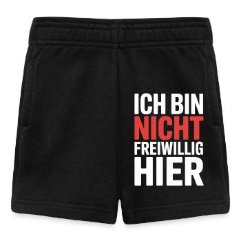I'm Not Here Voluntarily Anti Smalltalk Office - Baby Shorts - black - Front