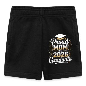 Stolze Mutter eines Absolventen des Jahres 2026 - Baby Shorts - Schwarz - Vorne