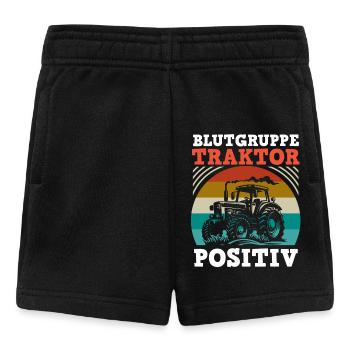 Farmer Farm Farmer Farmer Tractor - Baby Shorts - black - Front
