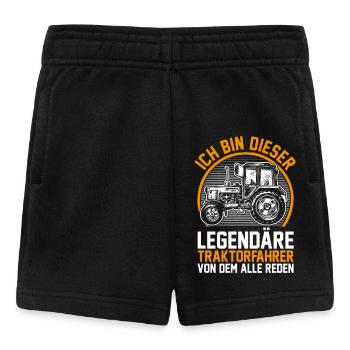 Farmer Farm Farmer Farmer Tractor - Baby Shorts - black - Front